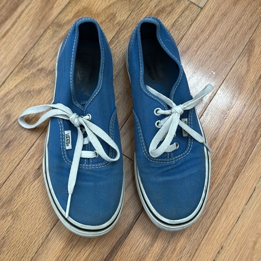 VANS | Blue Lace Up Canvas Sneakers | Kids size 4